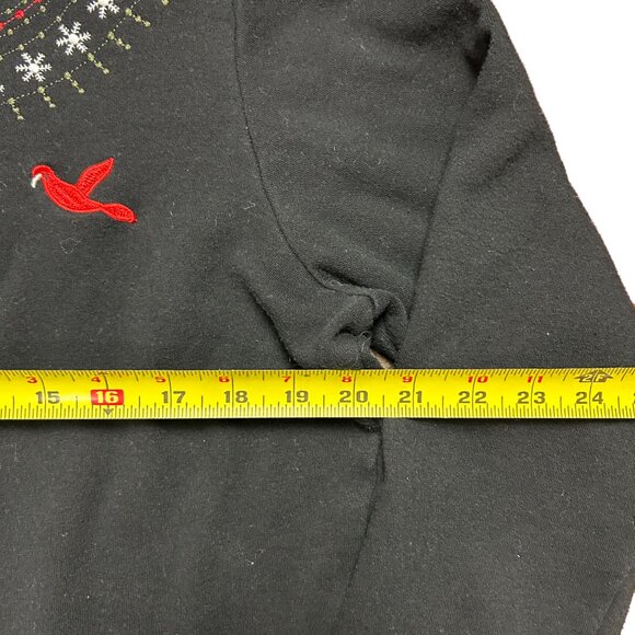 Vintage Adrian Delafield Sweater Womens M Winter Christmas Cardinals Snow Flakes - Picture 4 of 5